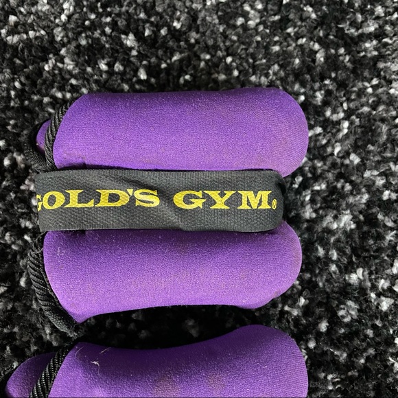 Bundle of 2 Wrap Around 2.6lbs Each Ankle Weights From Gold’s Gym Purple/Black - Picture 3 of 7